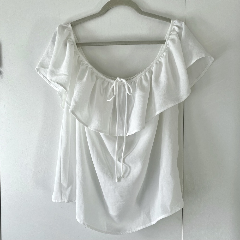 Jack by BB Dakota white off shoulder top